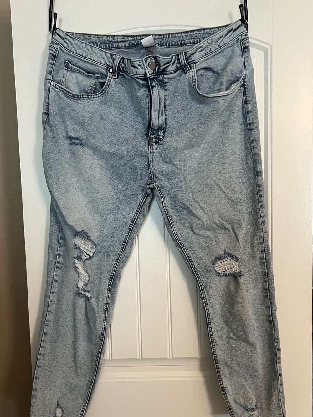 No Boundaries Light Blue Distressed Skinny Jeans